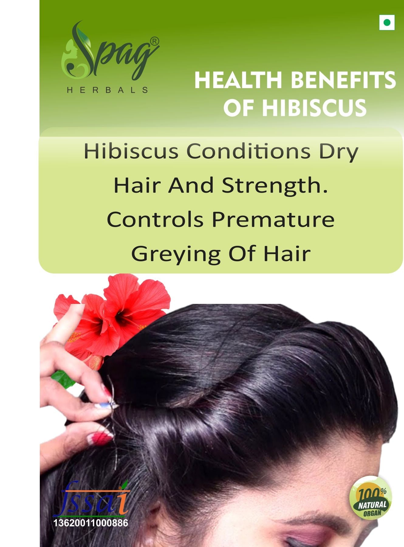 Spag Herbals Premium Hibiscus Leaf Powder | Grocsy