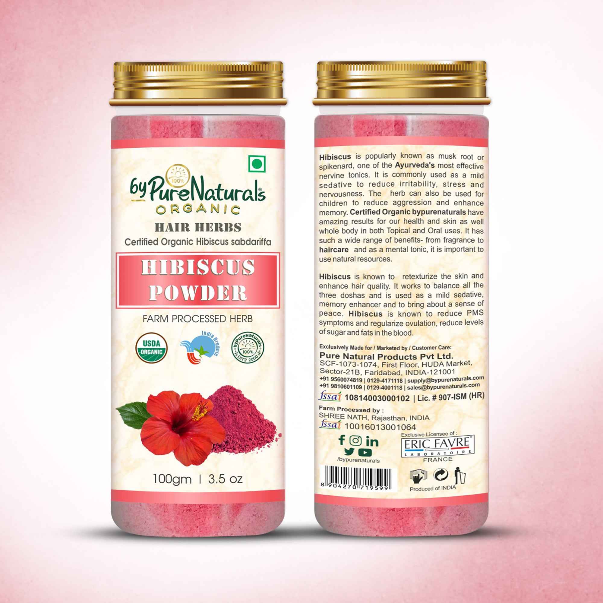 byPureNaturals Organic Hibiscus Powder | Grocsy