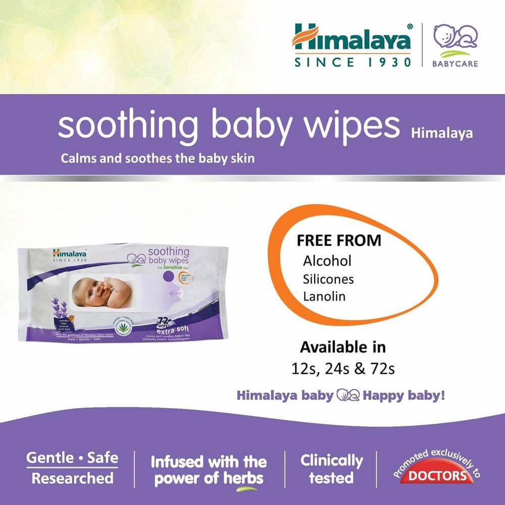 Himalaya Herbals - Soothing Baby Wipes | Grocsy