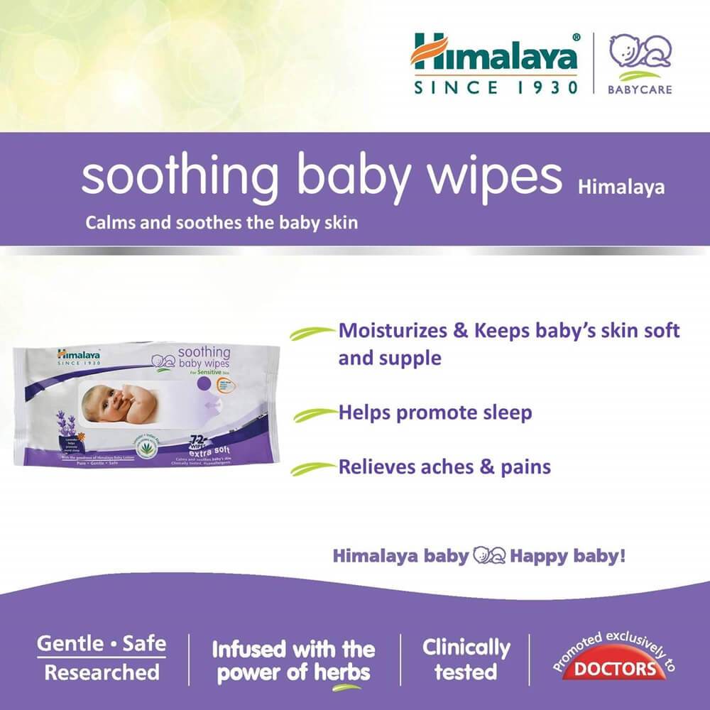 Himalaya Herbals - Soothing Baby Wipes | Grocsy