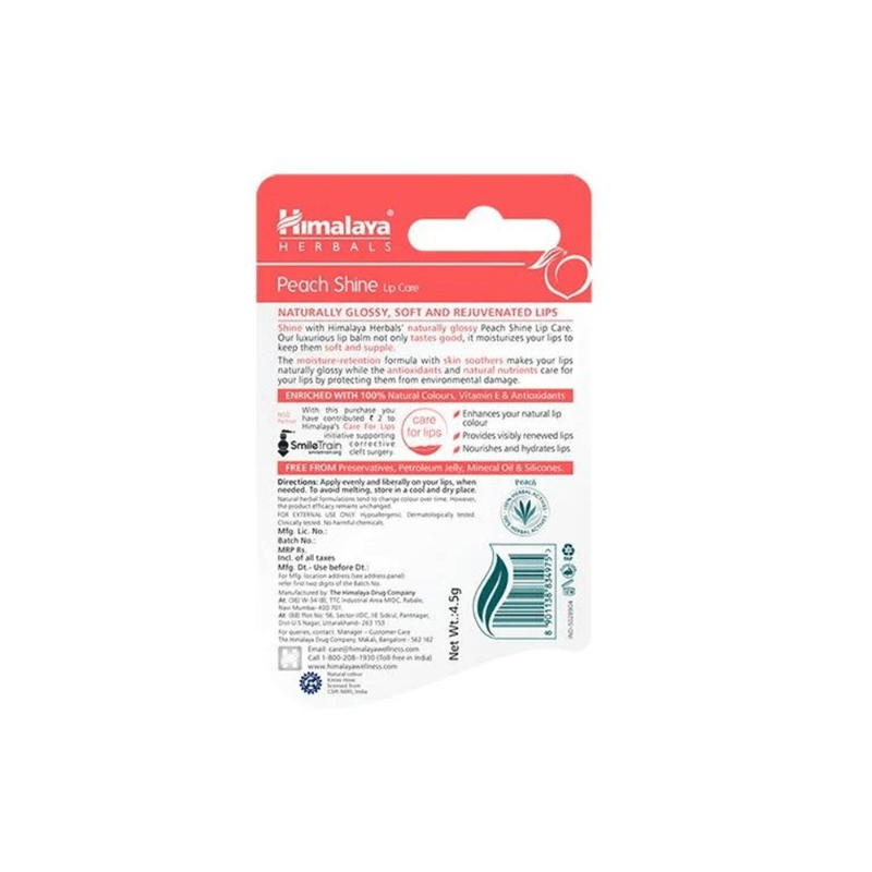 Himalaya Herbals Peach Shine Lip Care | Grocsy