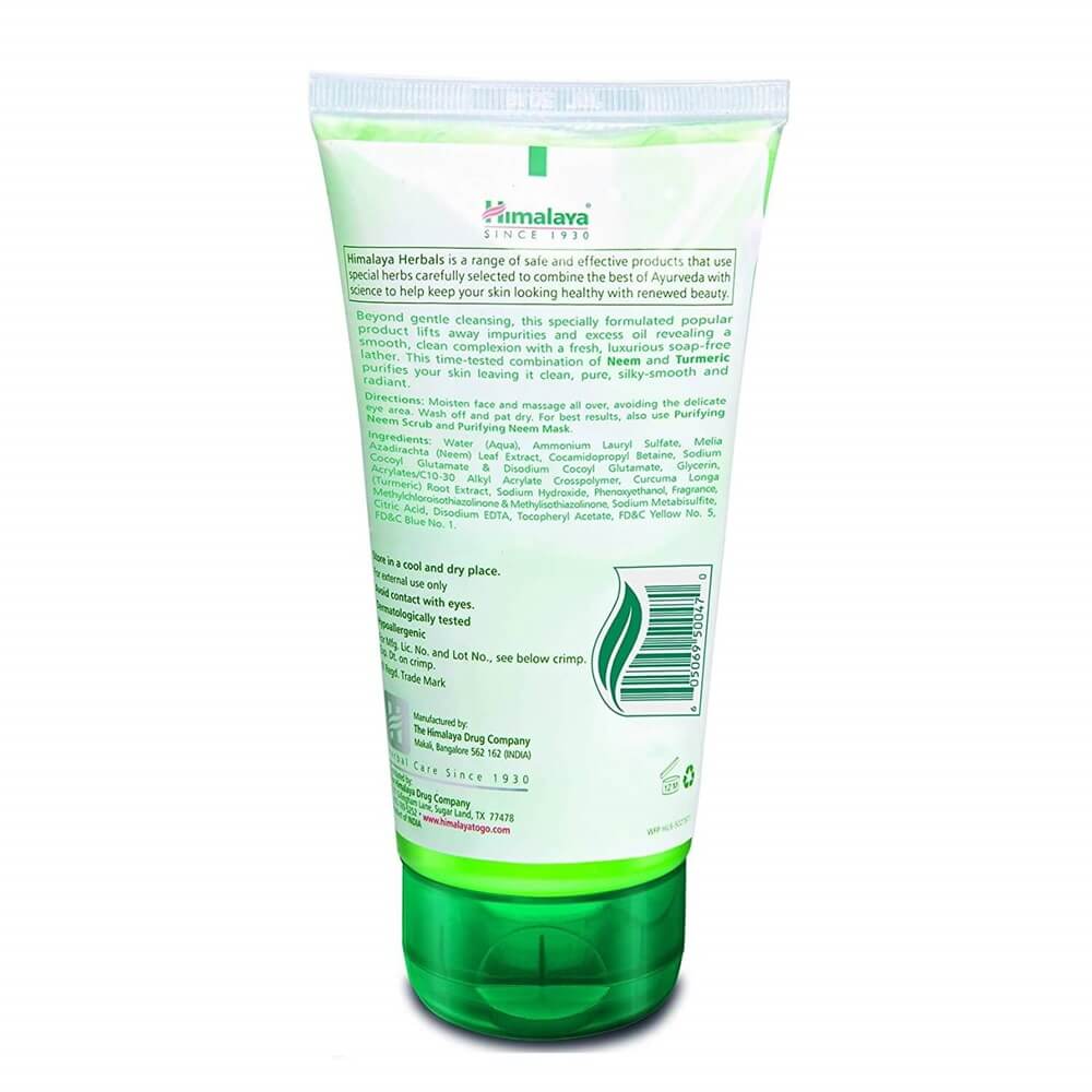 Himalaya Herbals Purifying Neem Face Wash | Grocsy