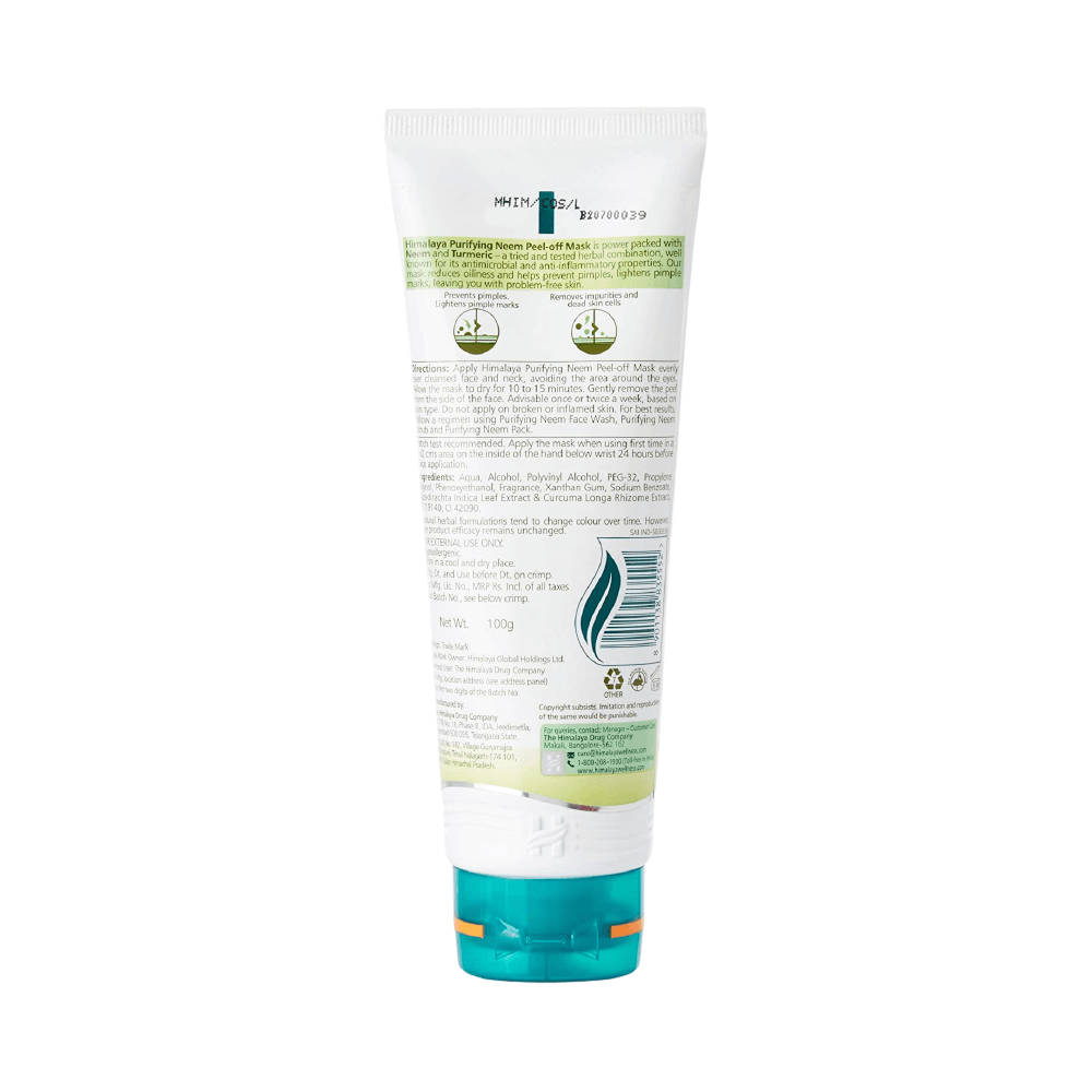 Himalaya Herbals Purifying Neem Peel-Off Mask | Grocsy