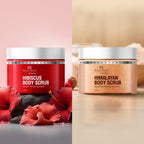 Botanic Hearth Deep Exfoliation Combo - Himalayan & Hibiscus Body Scrubs | Grocsy