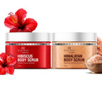 Botanic Hearth Deep Exfoliation Combo - Himalayan & Hibiscus Body Scrubs | Grocsy