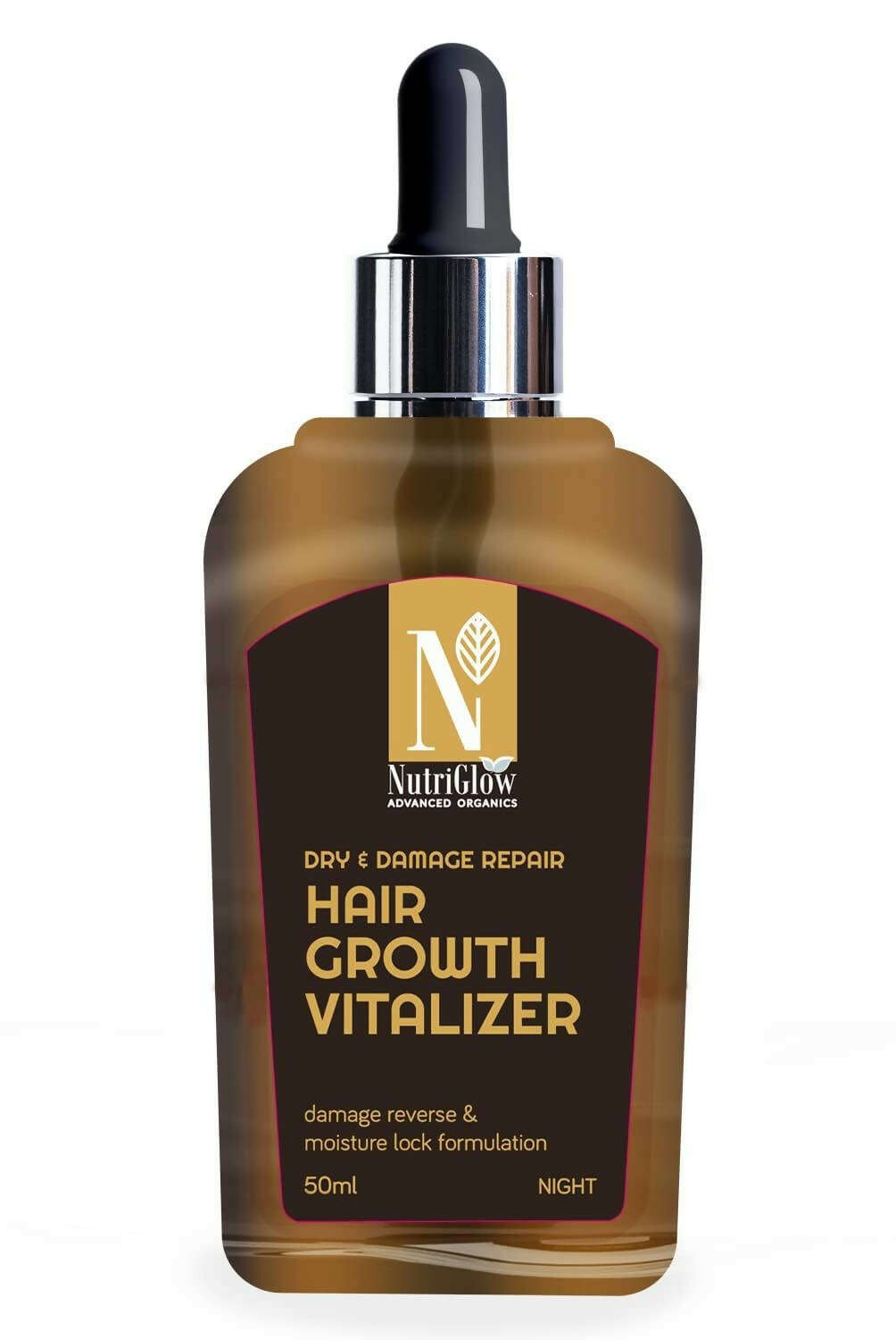 NutriGlow Advanced Organics Dry and Damage Repair Hair Growth Vitalizer | Grocsy