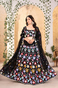 Lehenga Mart Designer Bollywood Style Wedding Wear Lehenga Choli - Black | Grocsy