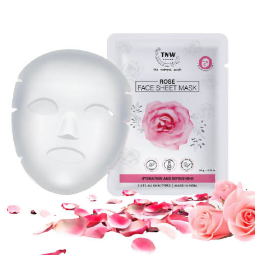 The Natural Wash Rose Face Sheet Mask | Grocsy