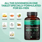 Zingavita Multivitamins Tablets for Men 50+ Age | Grocsy