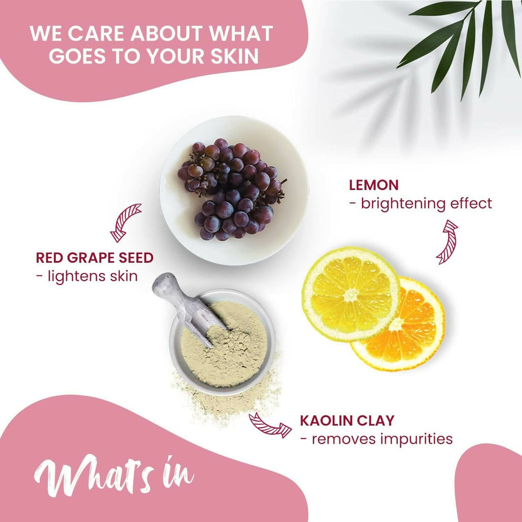 NutriGlow NATURAL'S Advanced Pro Formula Wine Face Pack | Grocsy