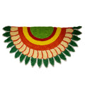 Kundan HandiKrafts Flower Mat Semi Design 1 | Grocsy