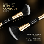 Lakme Absolute Makeup Master Tools - Dual Ended Blush And Contour Brush | Grocsy