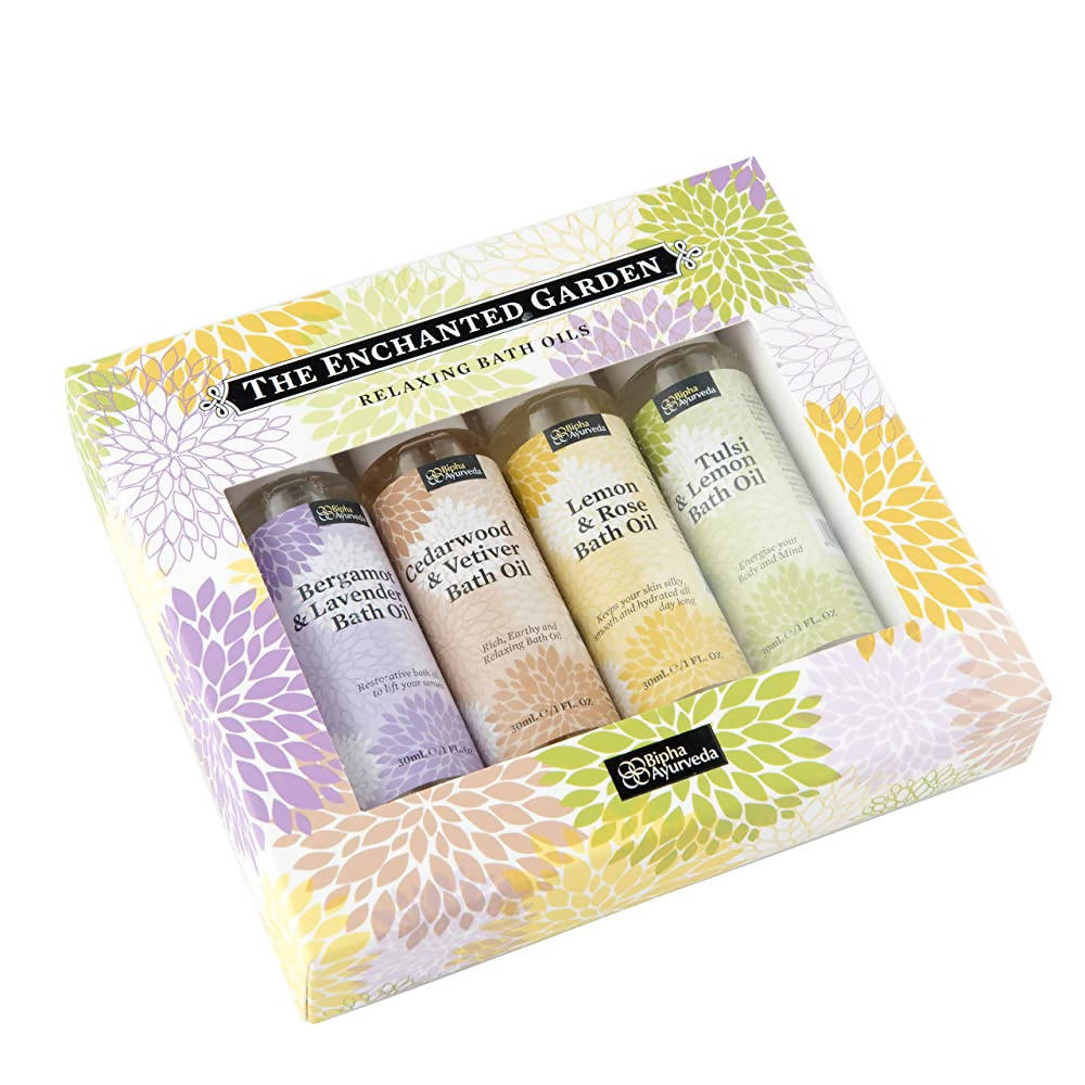 Bipha Ayurveda The Enchanted Garden Bath Oil Combo | Grocsy