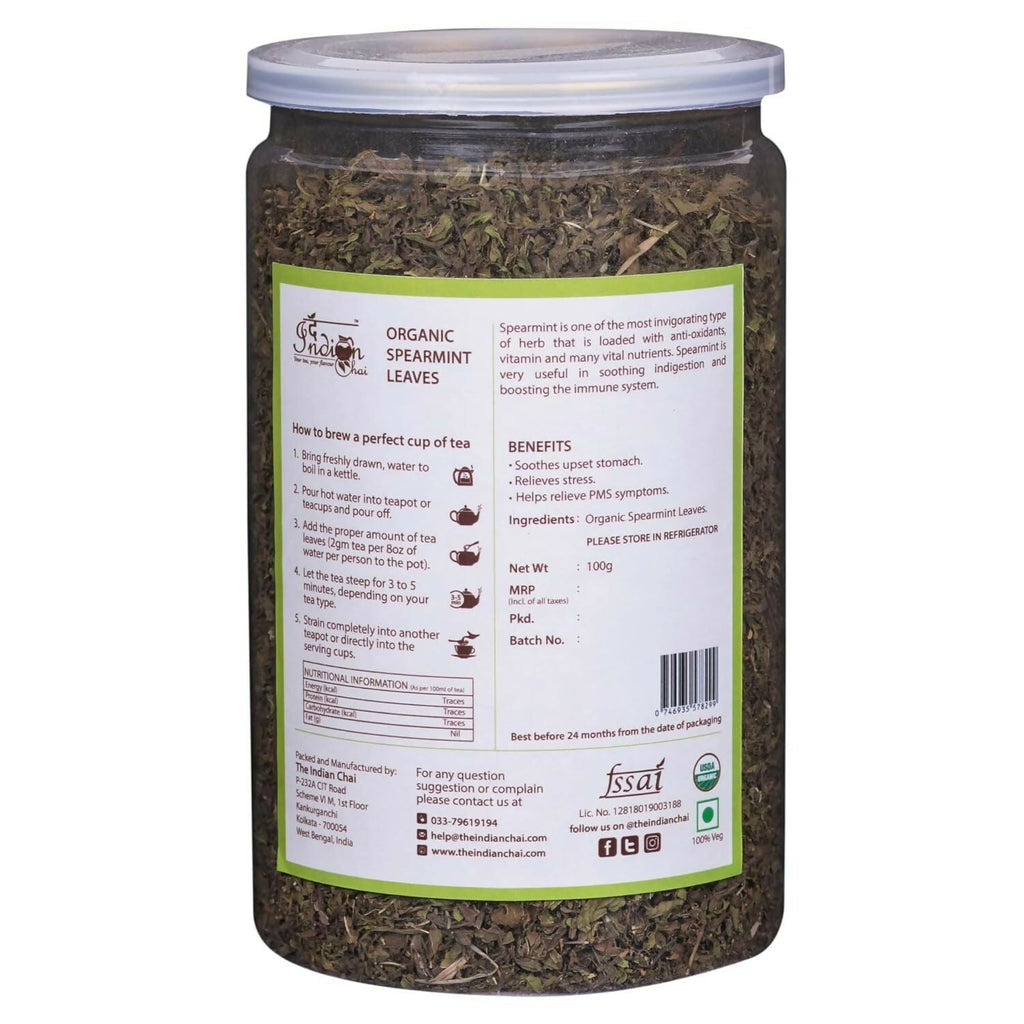 The Indian Chai - Organic Spearmint Tea | Grocsy