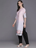 Ahalyaa Women's Traditional wear Kurta - Pink | Grocsy