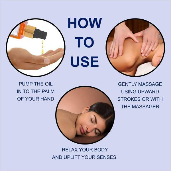 Bodyherbals Stress Relief, Lavender & Vanilla Body Massage Oil | Grocsy