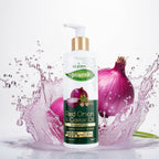 VI-JOHN Prakritik Red Onion & Castor Oil Shampoo Helps with Hair Fall & Re-Growth 100% Bio Actives | Grocsy