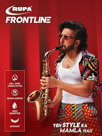 Rupa Frontline Sleeveless Vest For Men | Grocsy