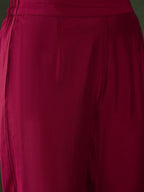 Sangria Embroidered Kurta & Trouser With Dupatta | Grocsy