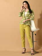Myshka Women's Multi Printed Floral Jacket | Grocsy