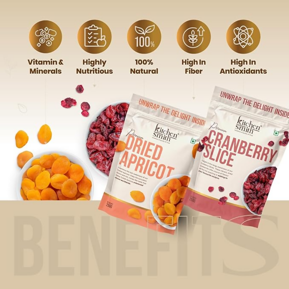 Kitchen Smith Premium Dried Apricot & Cranberry | Grocsy