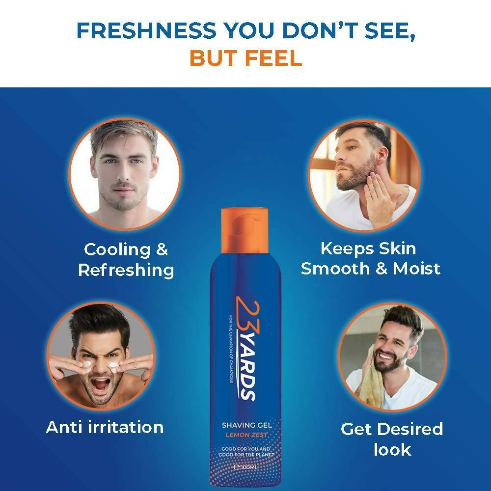 23 Yards Shaving Gel for Men | Grocsy