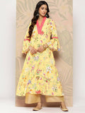 Ahalyaa Women's Traditional wear Kurta - Yellow | Grocsy
