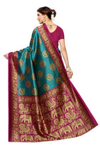 Vamika rama & wine Printed Art Silk Saree | Grocsy