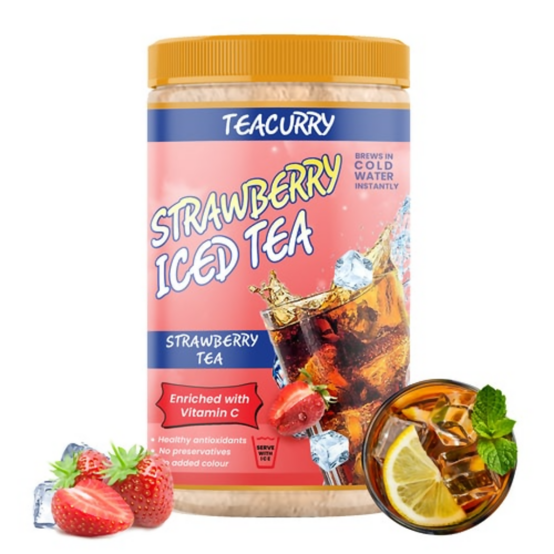 Teacurry Strawberry Instant Iced Tea Powder | Grocsy