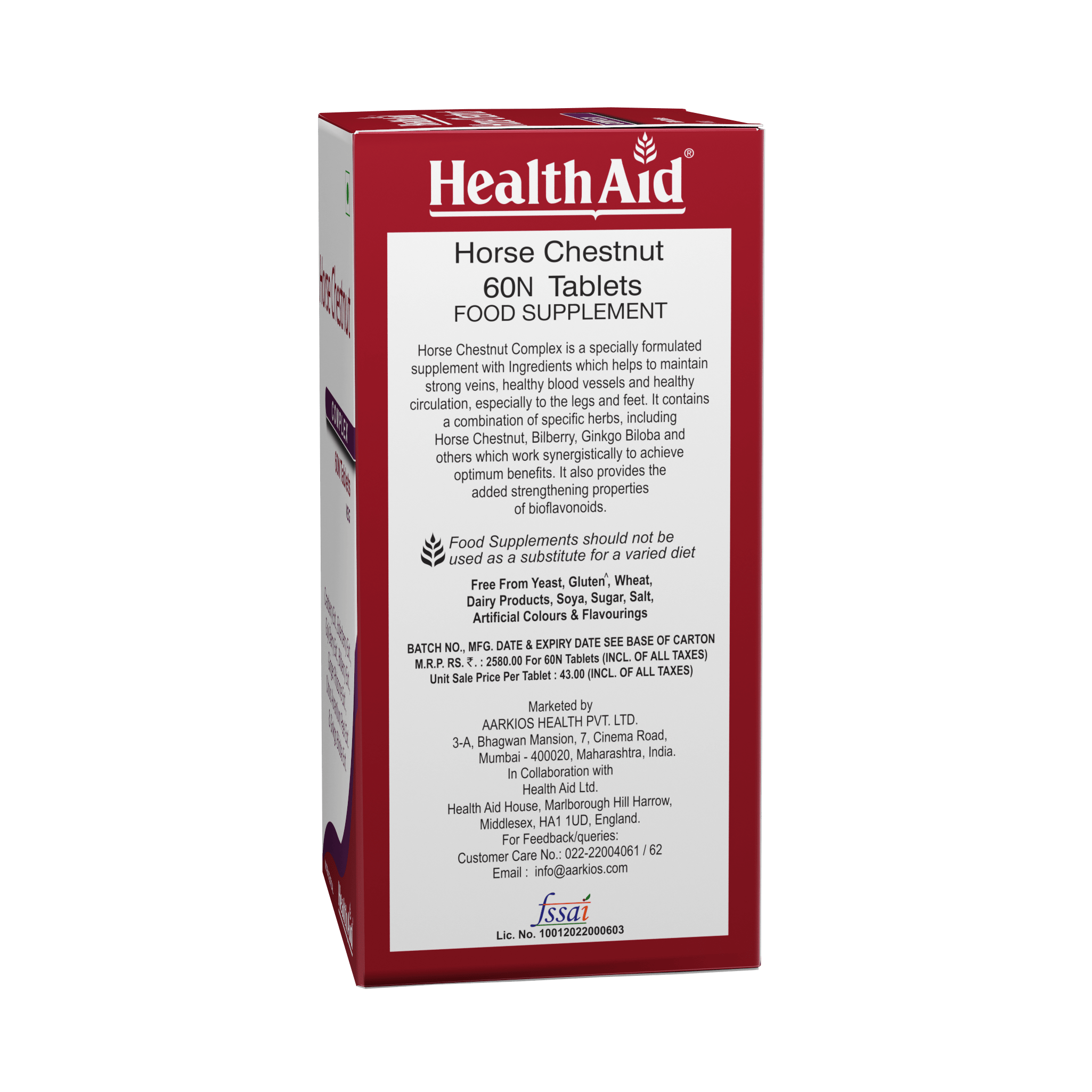 HealthAid Horse Chestnut Complex Tablets