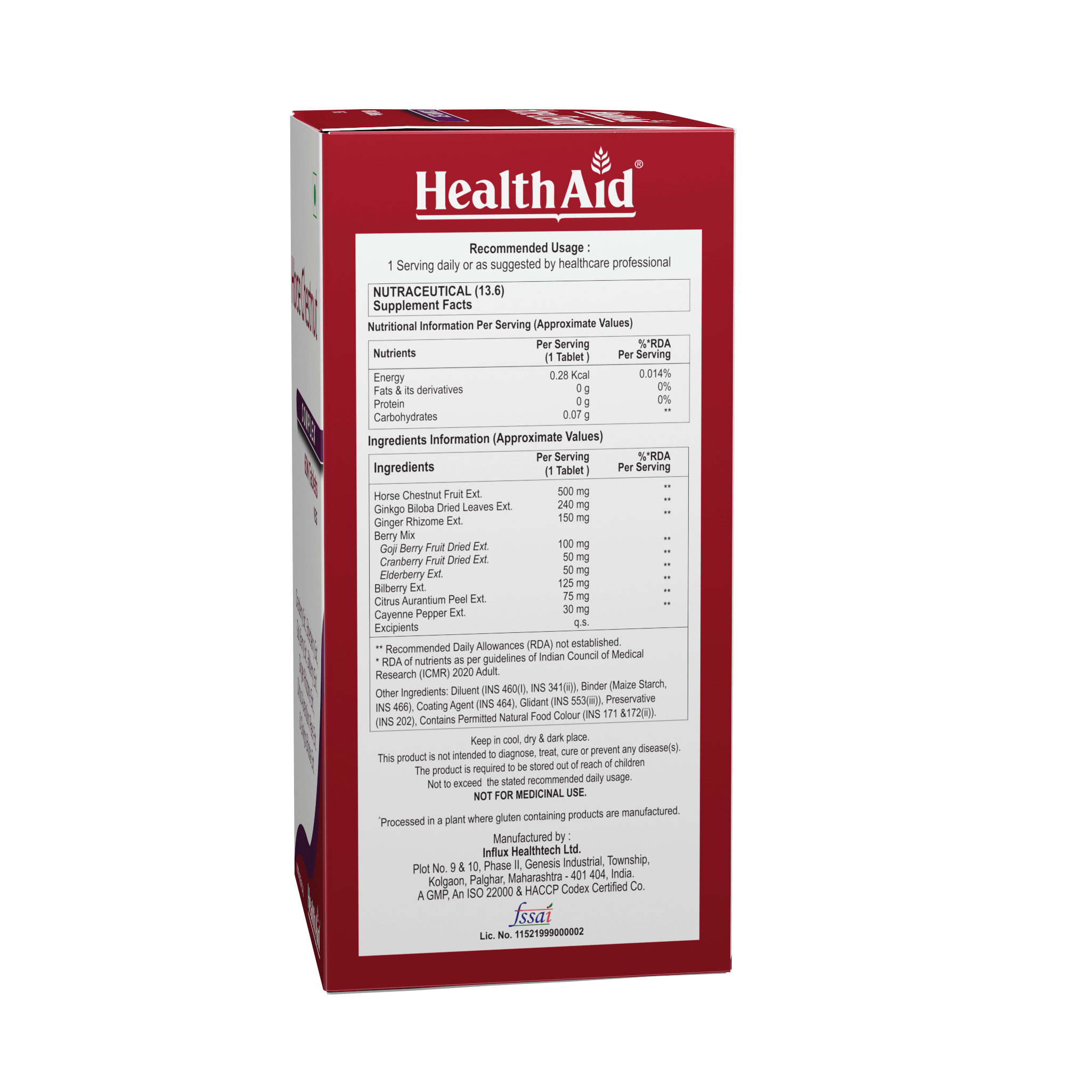 HealthAid Horse Chestnut Complex Tablets