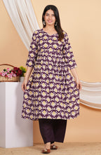 House of RP Women Blue& Multi Rayon Digital Print Kurta & Pant Set | Grocsy