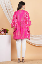 House of RP Women Pink Rayon Ethnic Print Kaftan | Grocsy