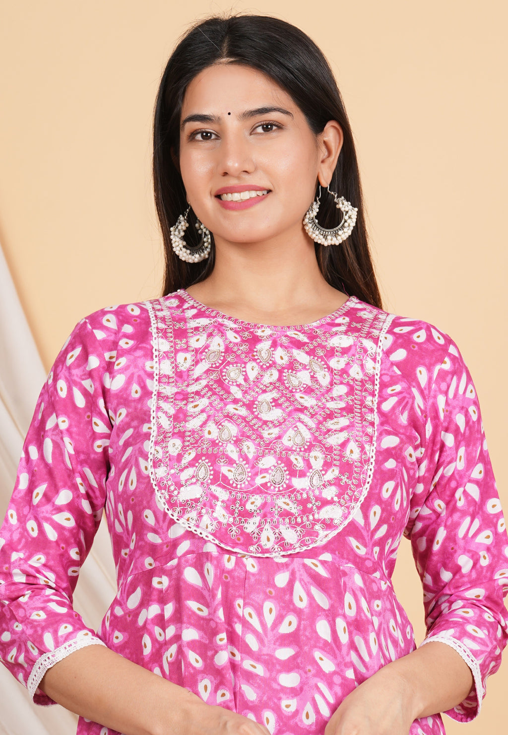 House of RP Women Rayon Cotton Floral Print Kurta ,Pant & Dupatta Set | Grocsy