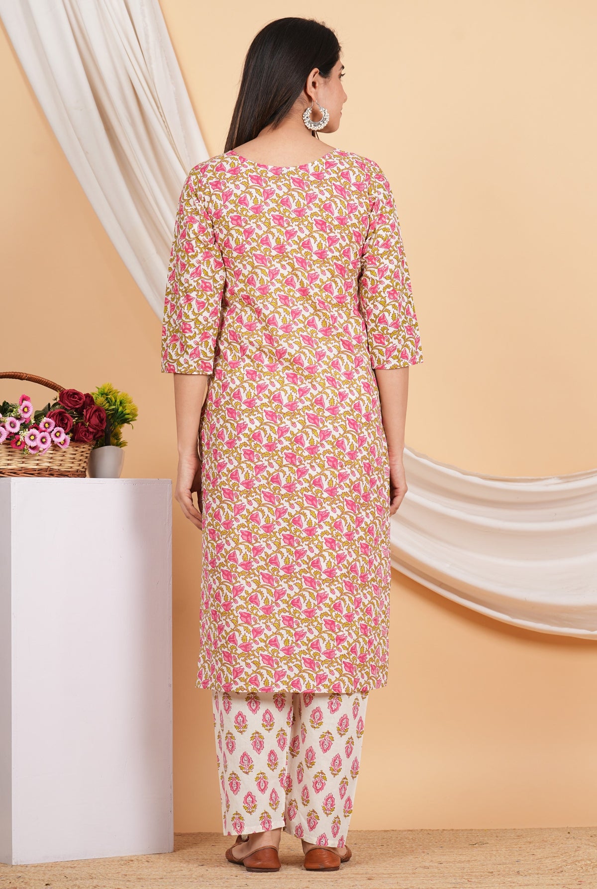 House of RP Women Rayon Floral Print Kurta & Pant Set | Grocsy
