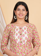 House of RP Women Rayon Floral Print Kurta & Pant Set | Grocsy