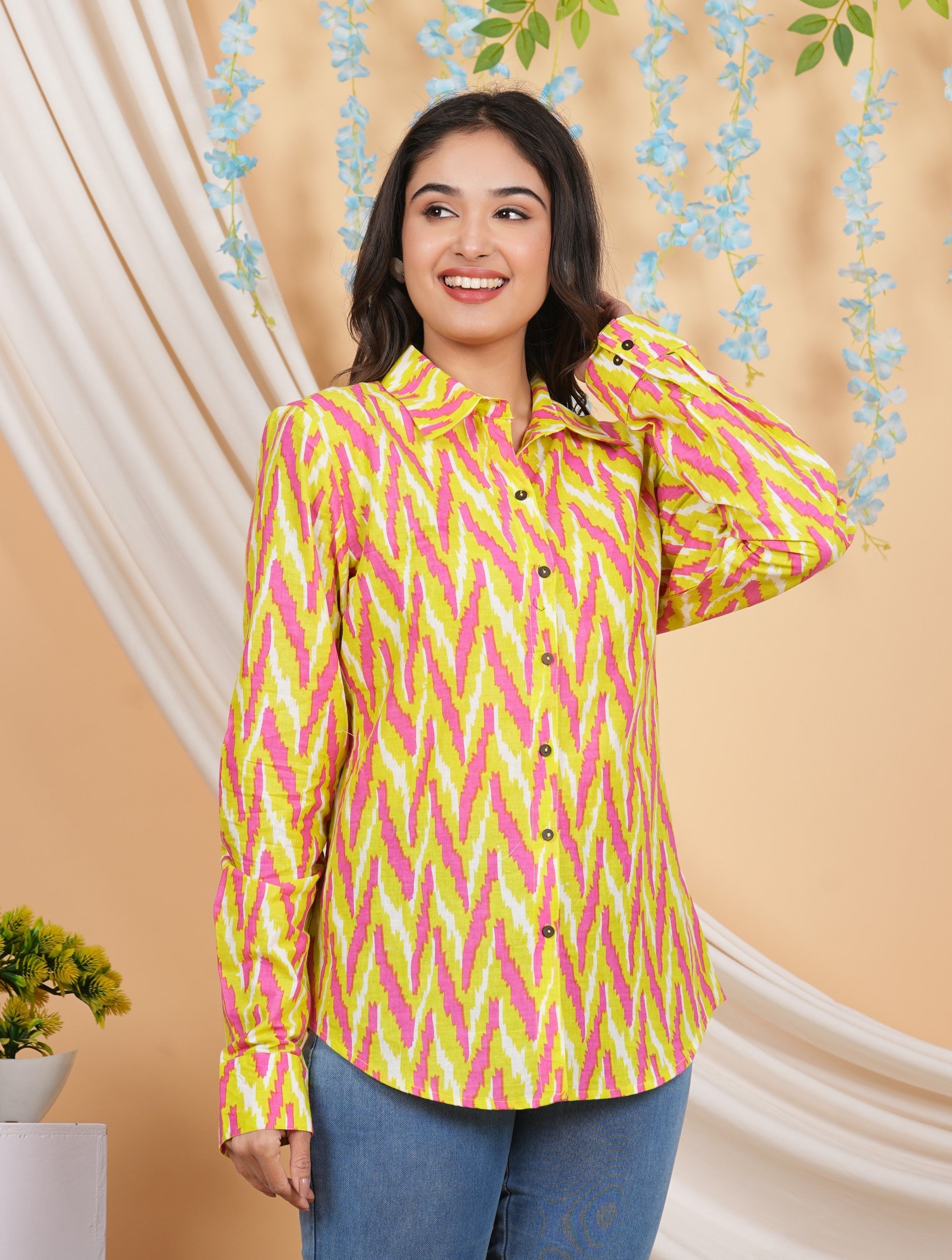 House of RP Women Multicolor Cotton Shirt Tunic | Grocsy