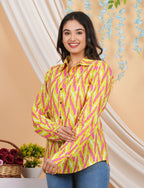 House of RP Women Multicolor Cotton Shirt Tunic | Grocsy