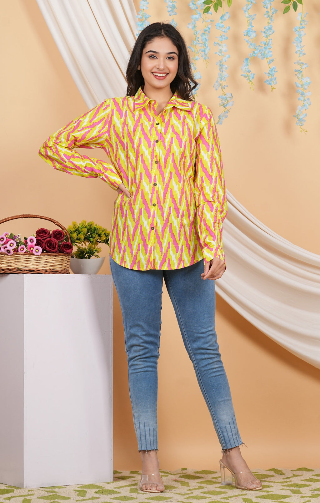 House of RP Women Multicolor Cotton Shirt Tunic | Grocsy
