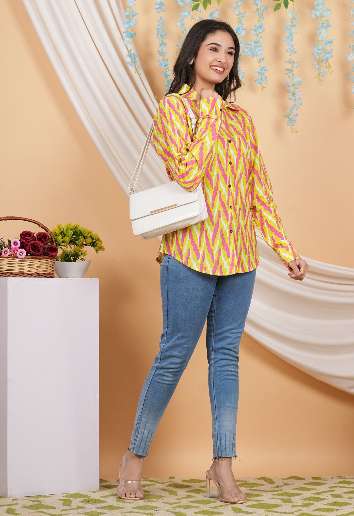 House of RP Women Multicolor Cotton Shirt Tunic | Grocsy