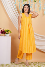 House of RP Women Orange Cotton Kurta & Pant Set | Grocsy