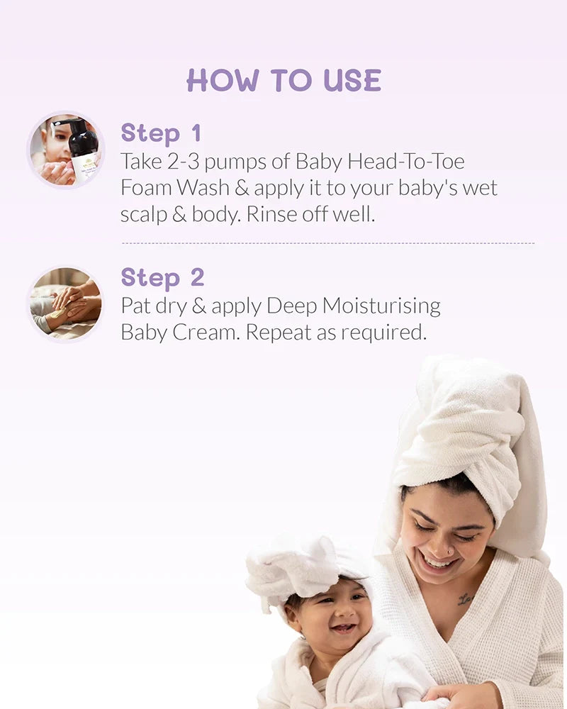 AreoVeda Baby Wash and Cream Combo | Grocsy