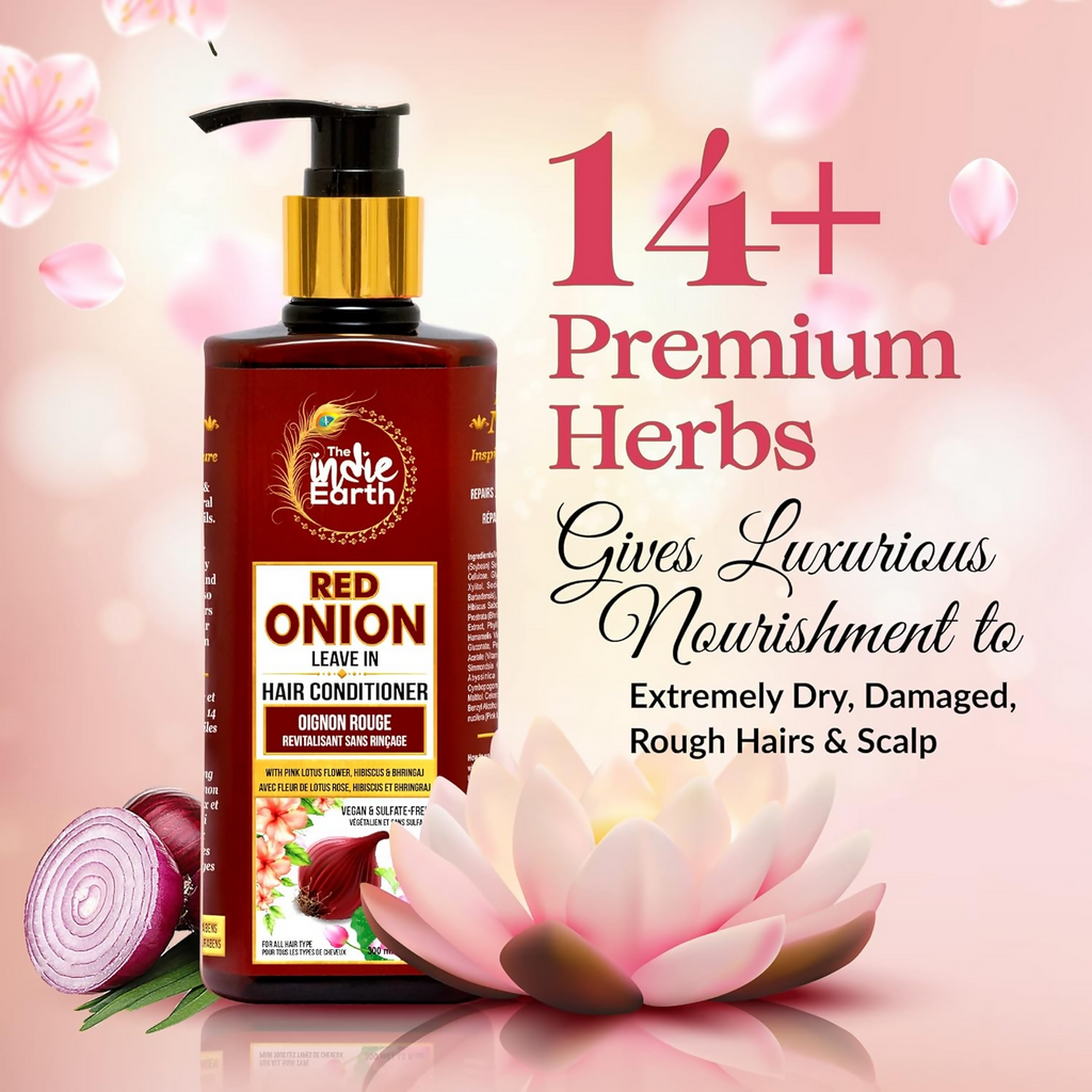 The Indie Earth Red Onion Leave-in Hair Conditioner | Grocsy