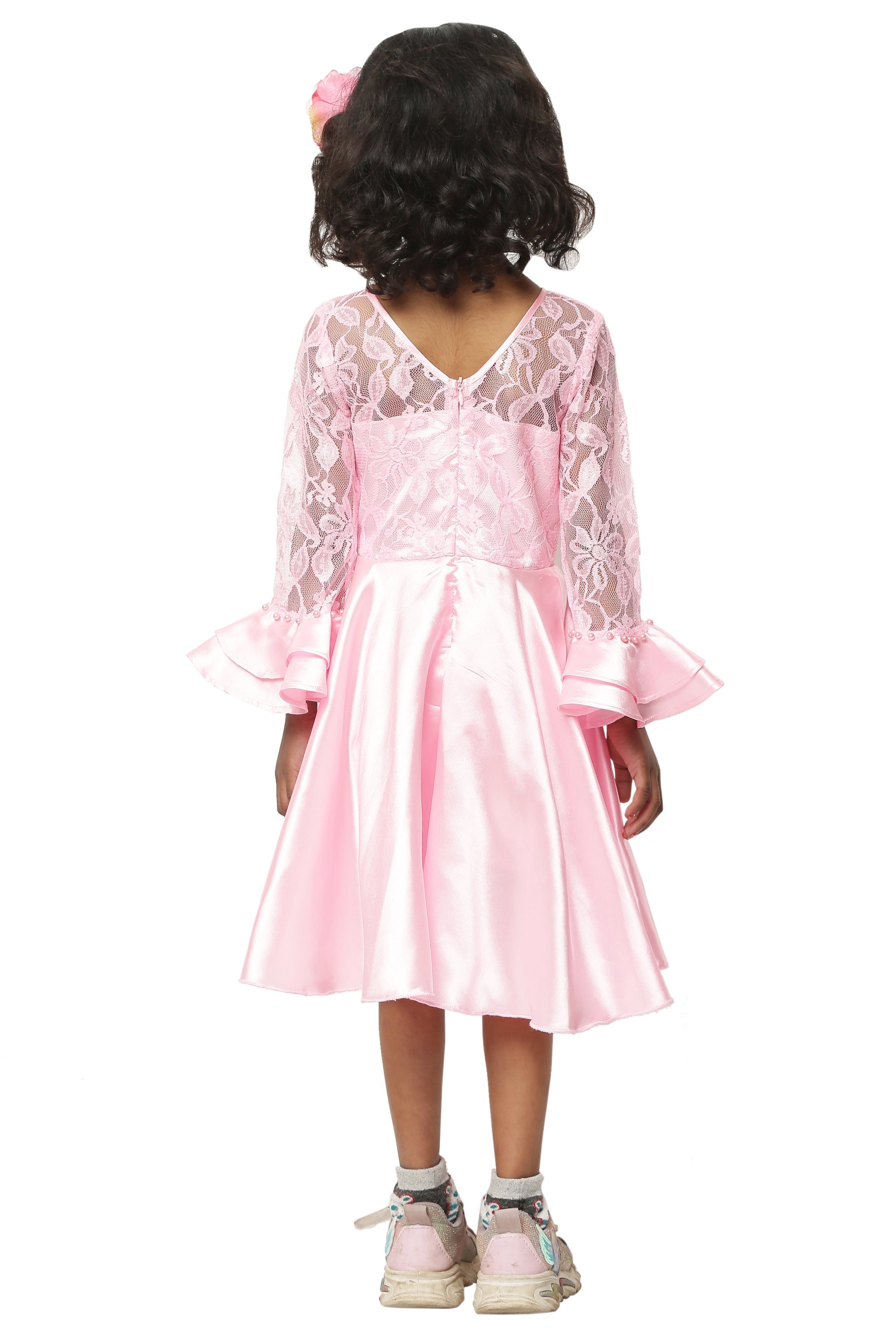 Asmaani Kids Party Wear Stylish Dresses, Perfect for Parties, Functions & Vacations - Pink | Grocsy