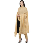 A R Silk Golden Border Regular Dupatta Color Golden Dupatta or Chunni | Grocsy