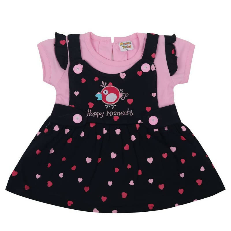 NammaBaby Baby Girl's A-Line Mini Frock Dress - Pink 117 | Grocsy
