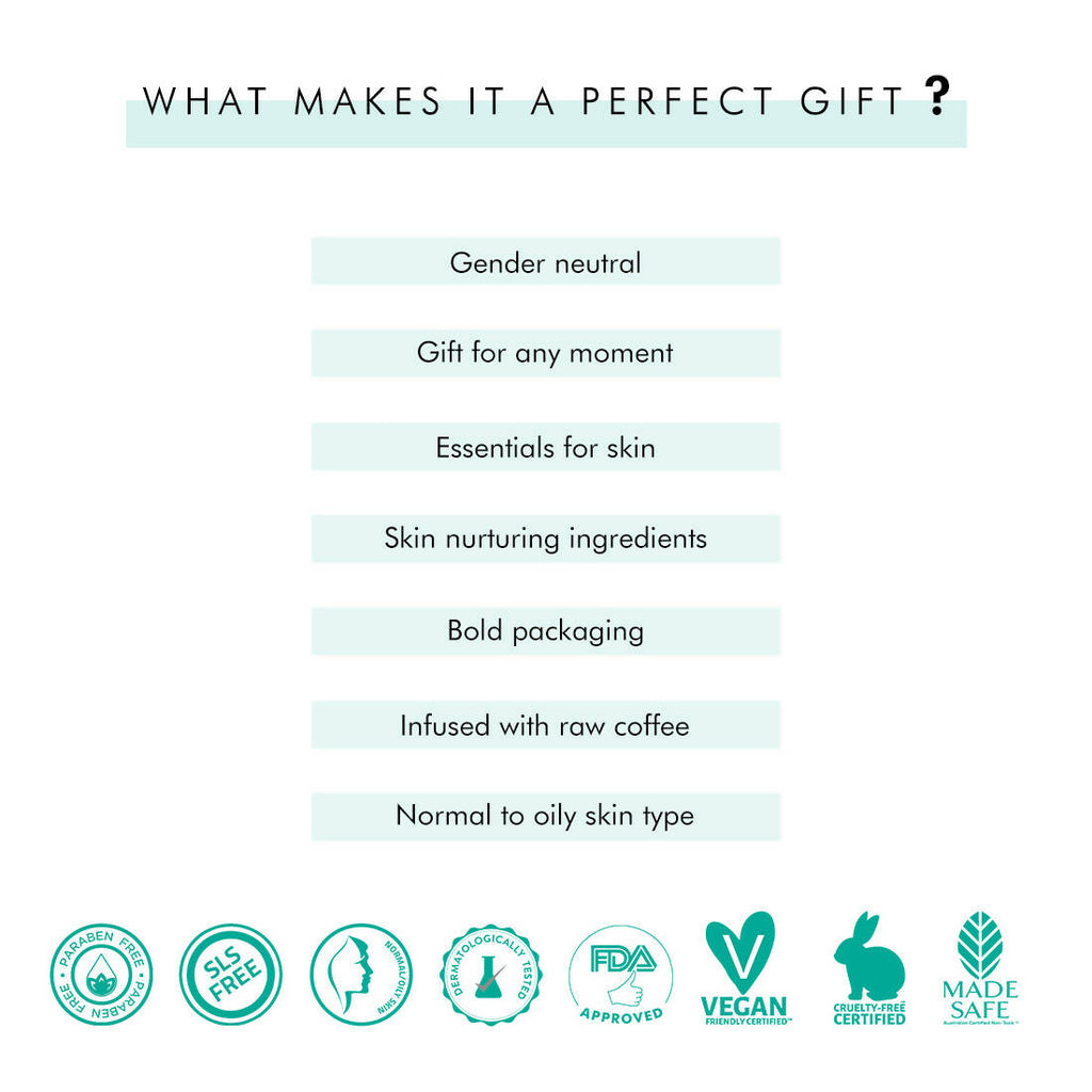 mCaffeine Coffee Mood Skin Care Gift Kit | Grocsy