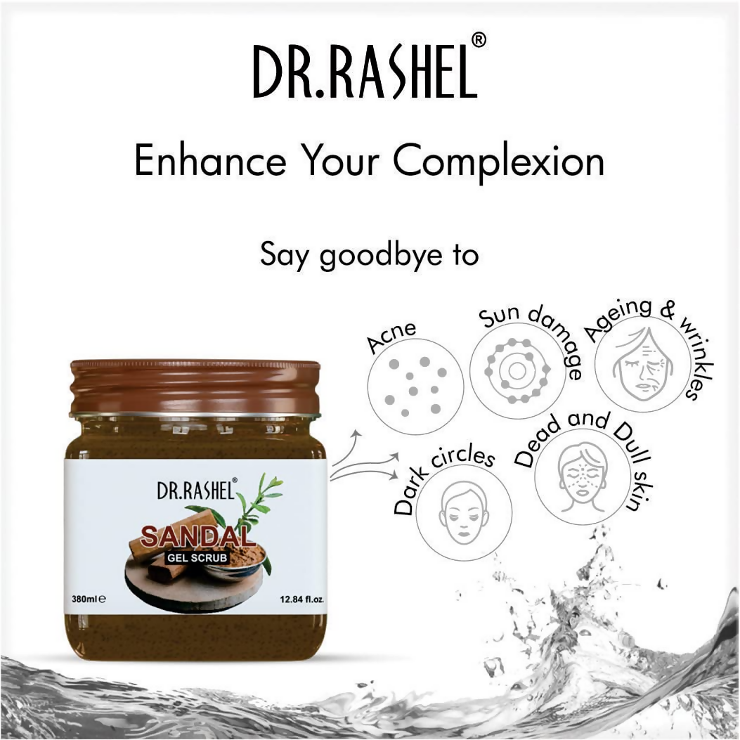 Dr.Rashel Sandal Gel Scrub For Face And Body | Grocsy