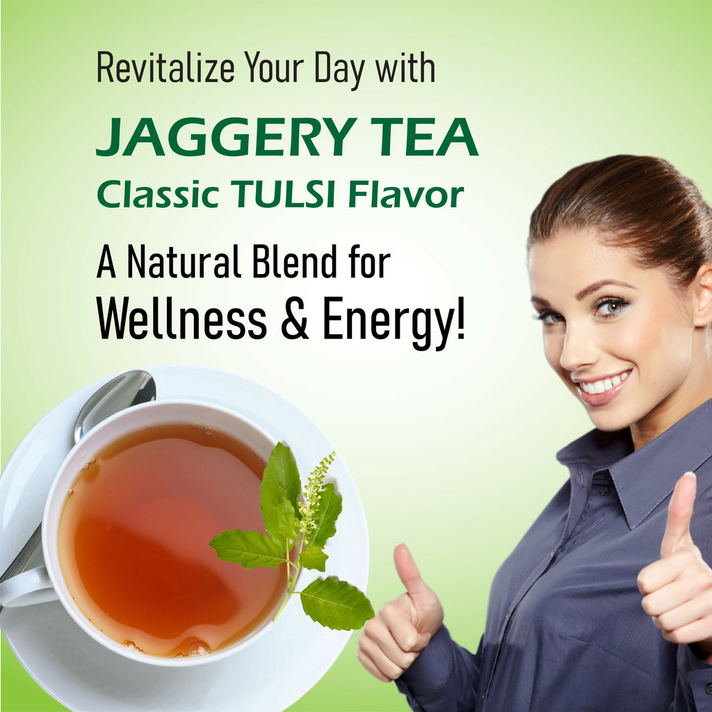 Naivedyam Classic Tulsi Flavour Jaggery Tea | Grocsy