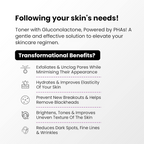 The True Therapy Pha Toner Gluconolactone 10%,Hyaluronic Acid&17 Amino Acid Complex Hydrating Toner | Grocsy